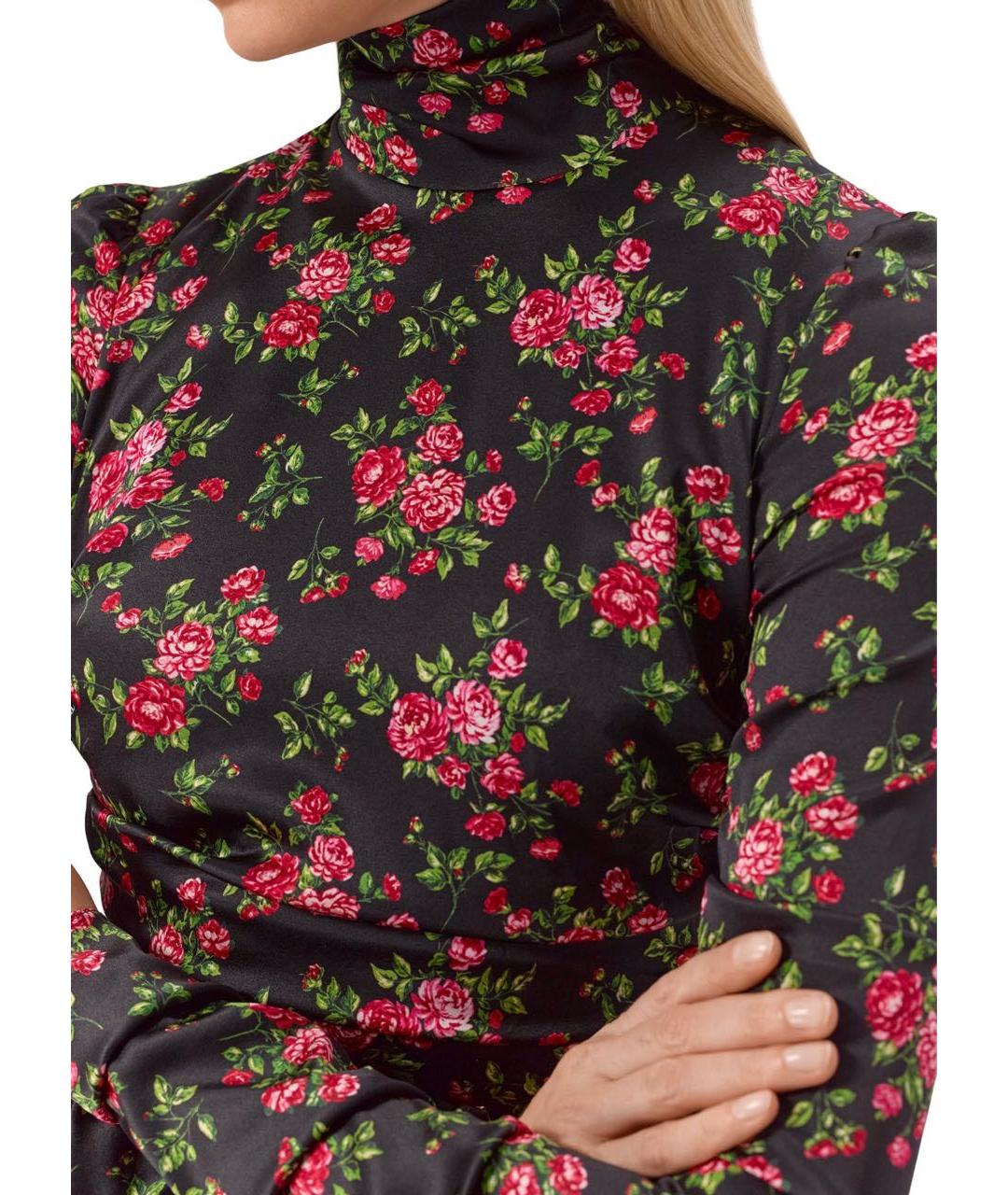 DOLCE&GABBANA Черное шелковое платье, фото 6