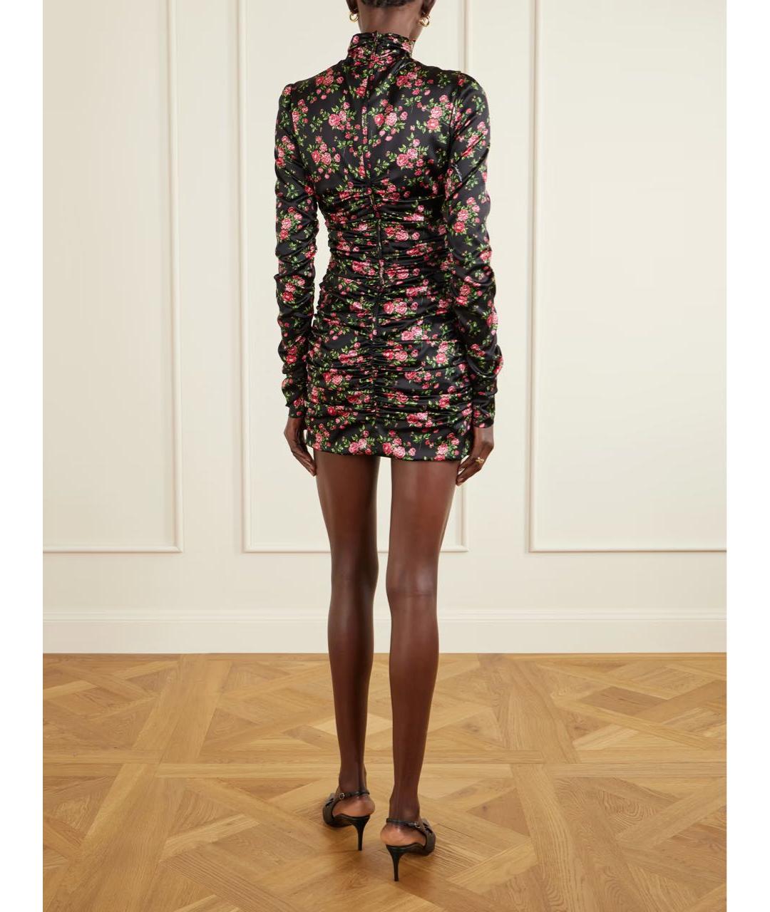 DOLCE&GABBANA Черное шелковое платье, фото 5