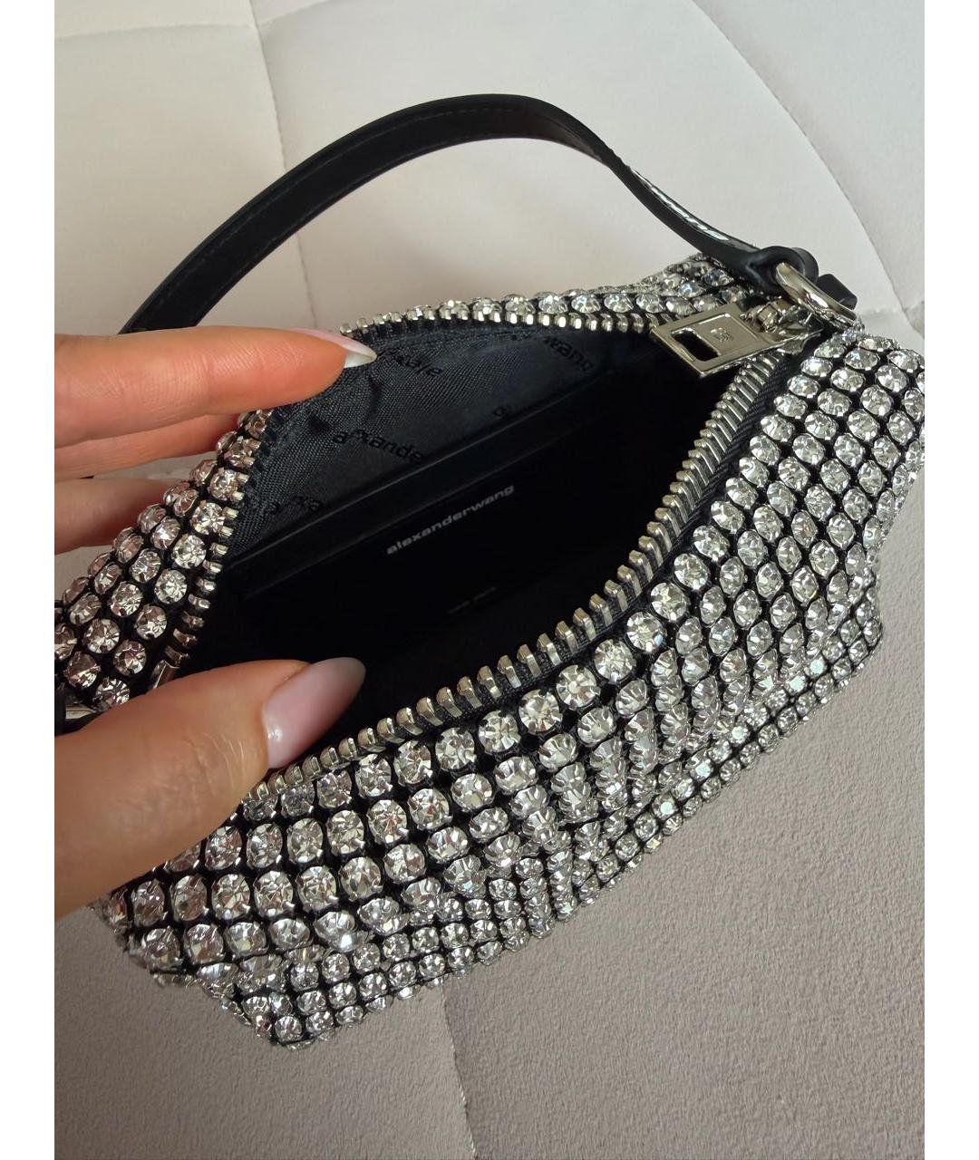 ALEXANDER WANG Серебряная сумка с короткими ручками, фото 4