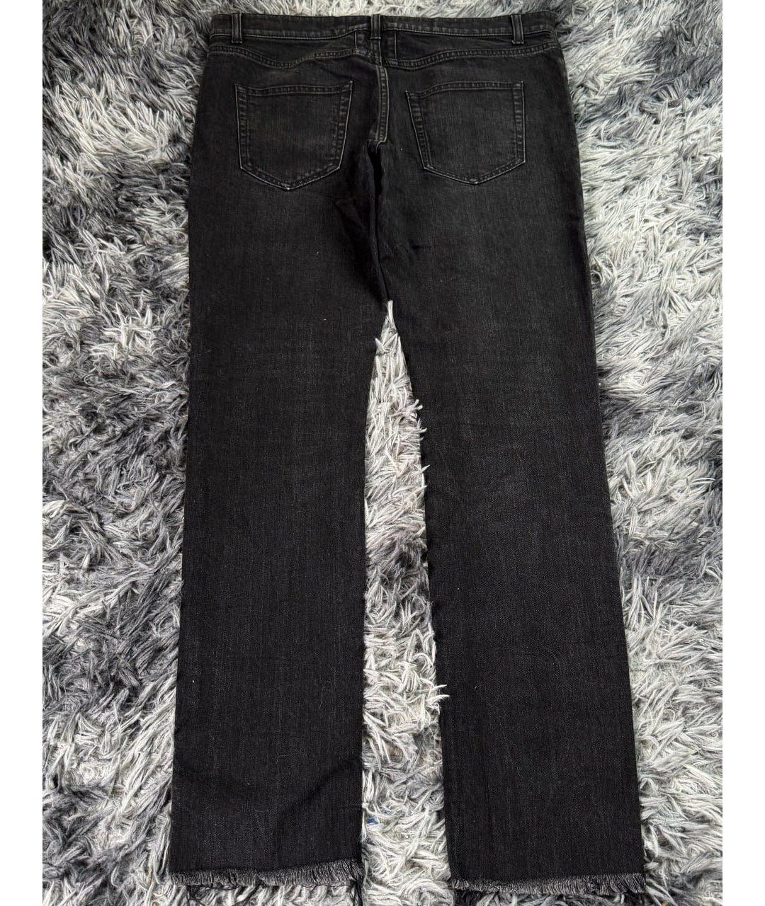 SAINT LAURENT Черные хлопковые джинсы скинни, фото 2