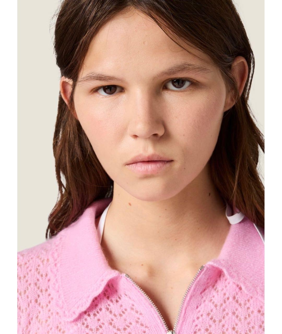 MIU MIU Розовая футболка, фото 5