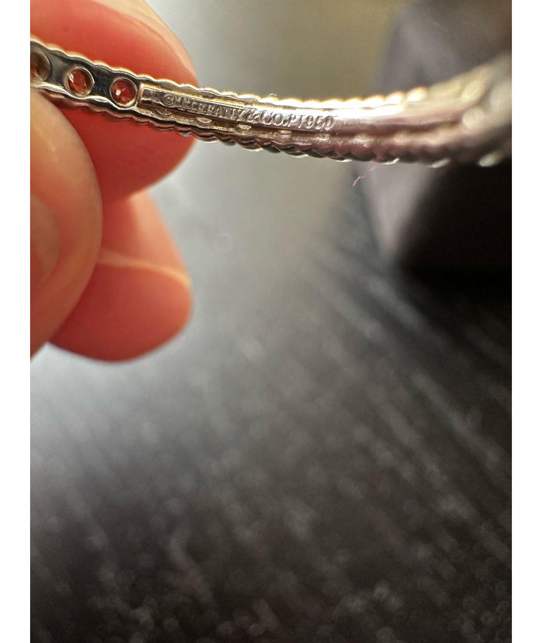 TIFFANY&CO Серебряное платиновое кольцо, фото 4