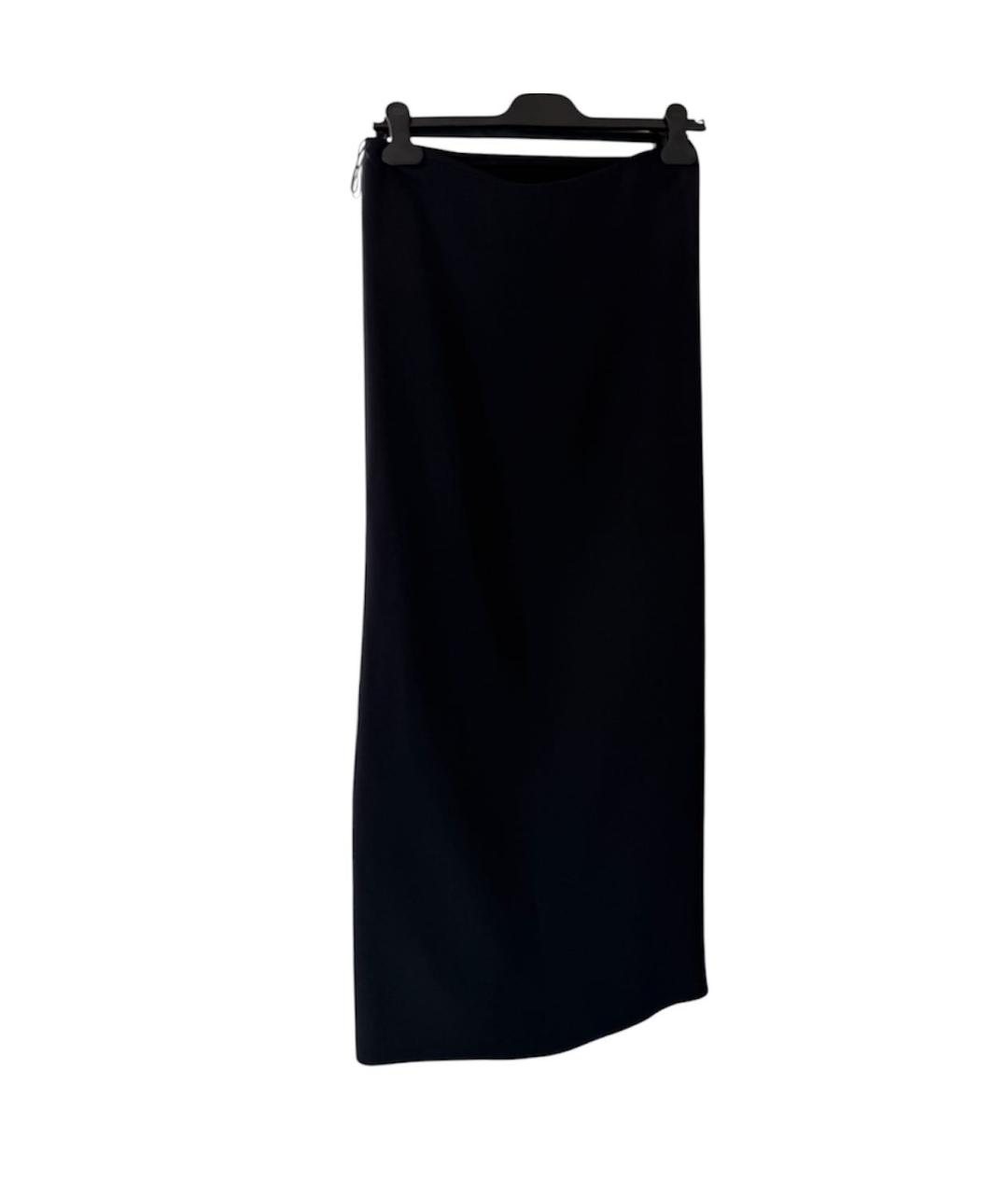 LANVIN Черная вискозная юбка макси, фото 9