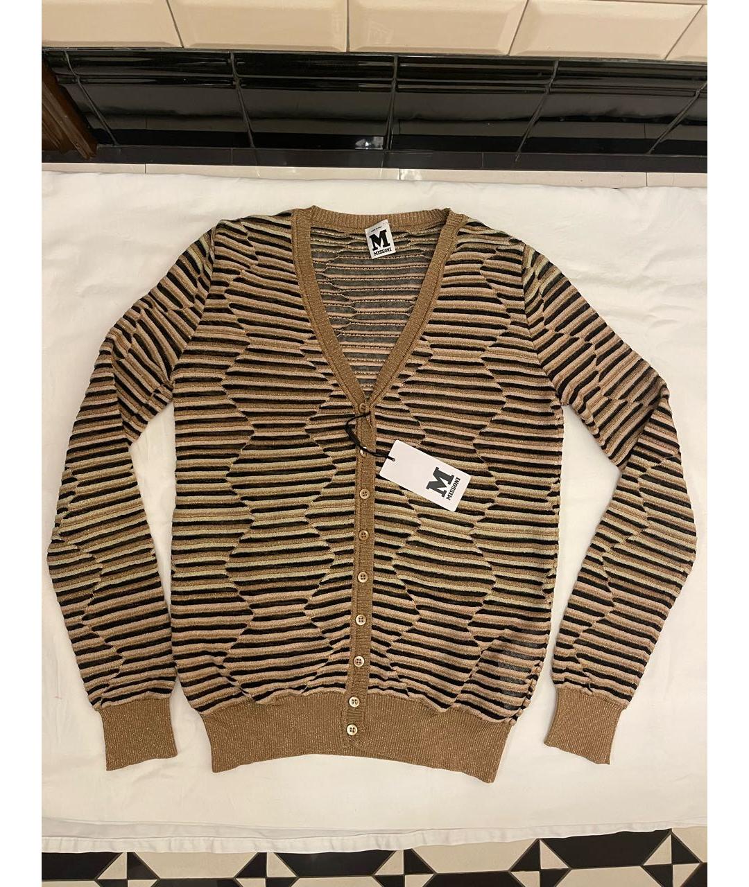 MISSONI Золотой полиамидовый кардиган, фото 8
