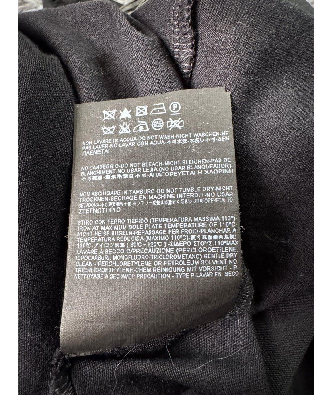 SAINT LAURENT Черная хлопковая футболка, фото 4