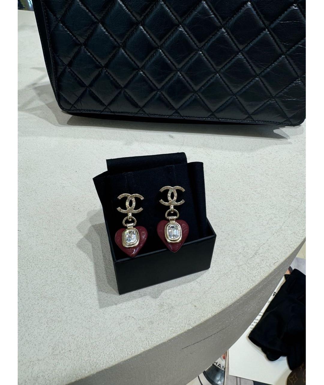 CHANEL Золотые серьги, фото 5