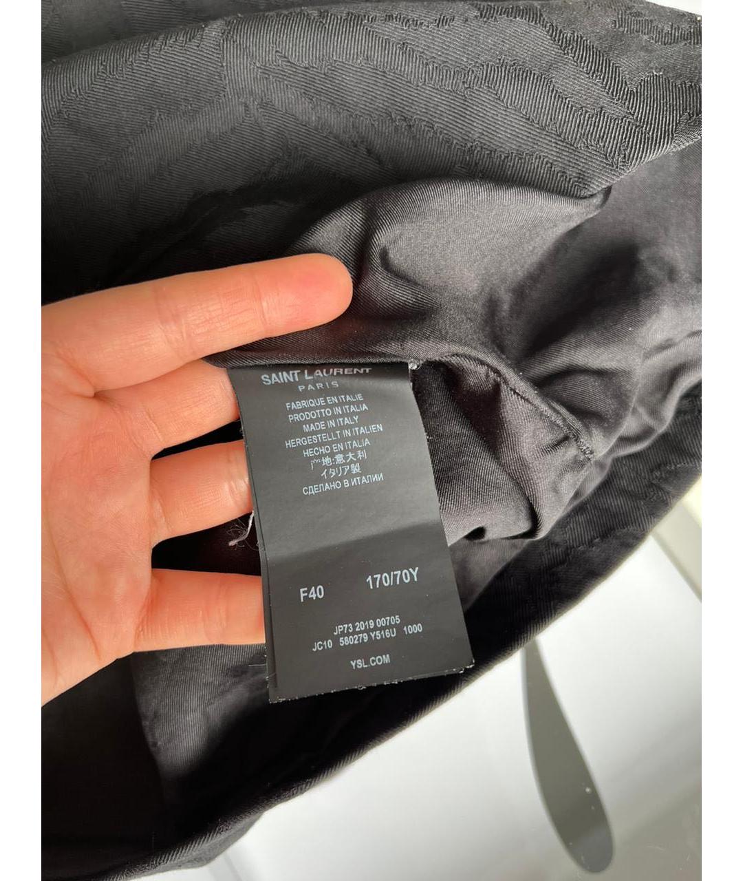 SAINT LAURENT Черная шерстяная юбка мини, фото 7