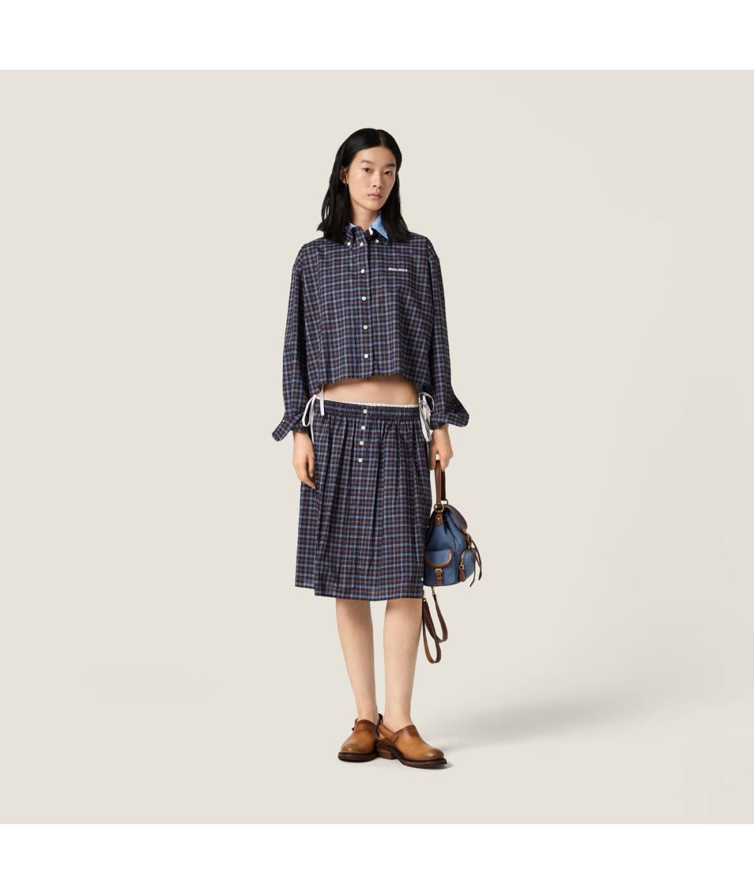 MIU MIU Синяя рубашка, фото 2