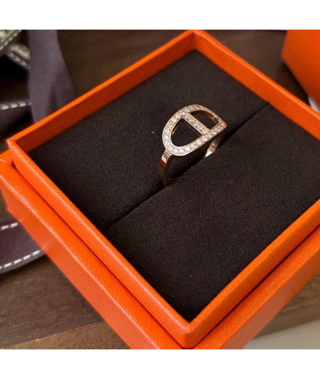 HERMES Розовое кольцо из розового золота, фото 4