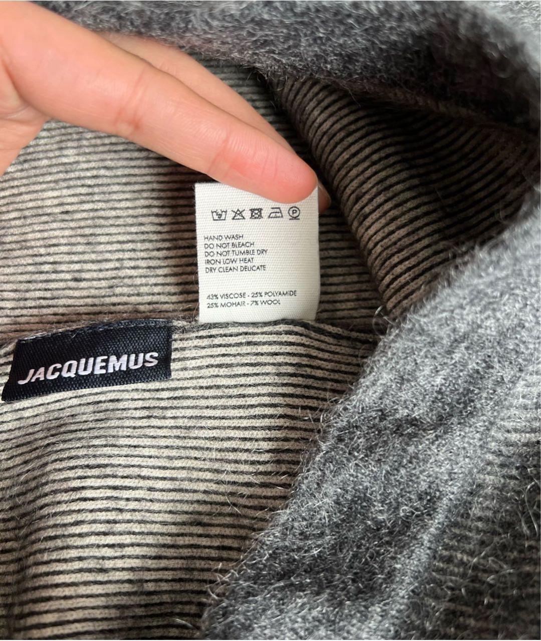 JACQUEMUS Серые шорты, фото 7