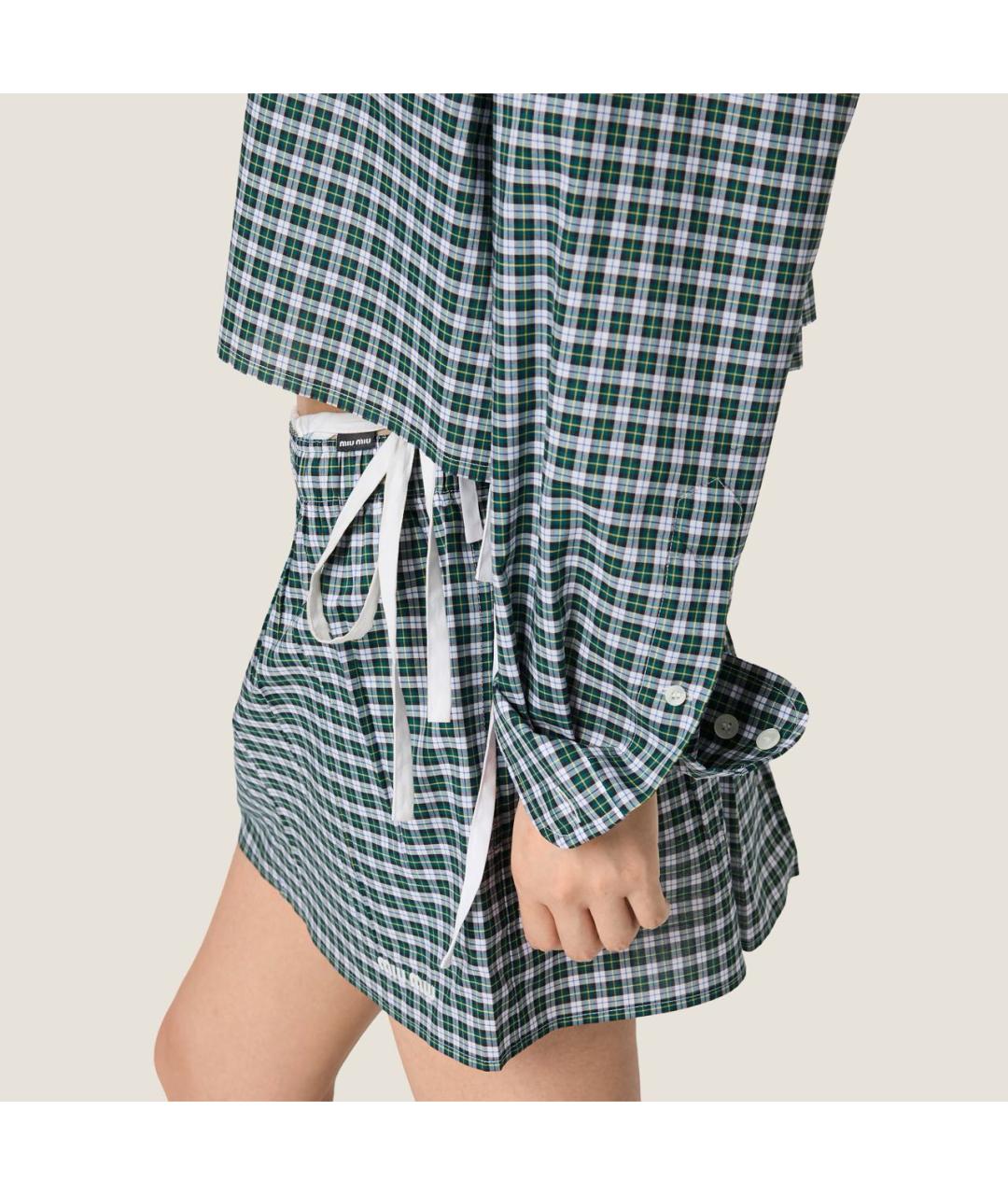 MIU MIU Зеленая рубашка, фото 4