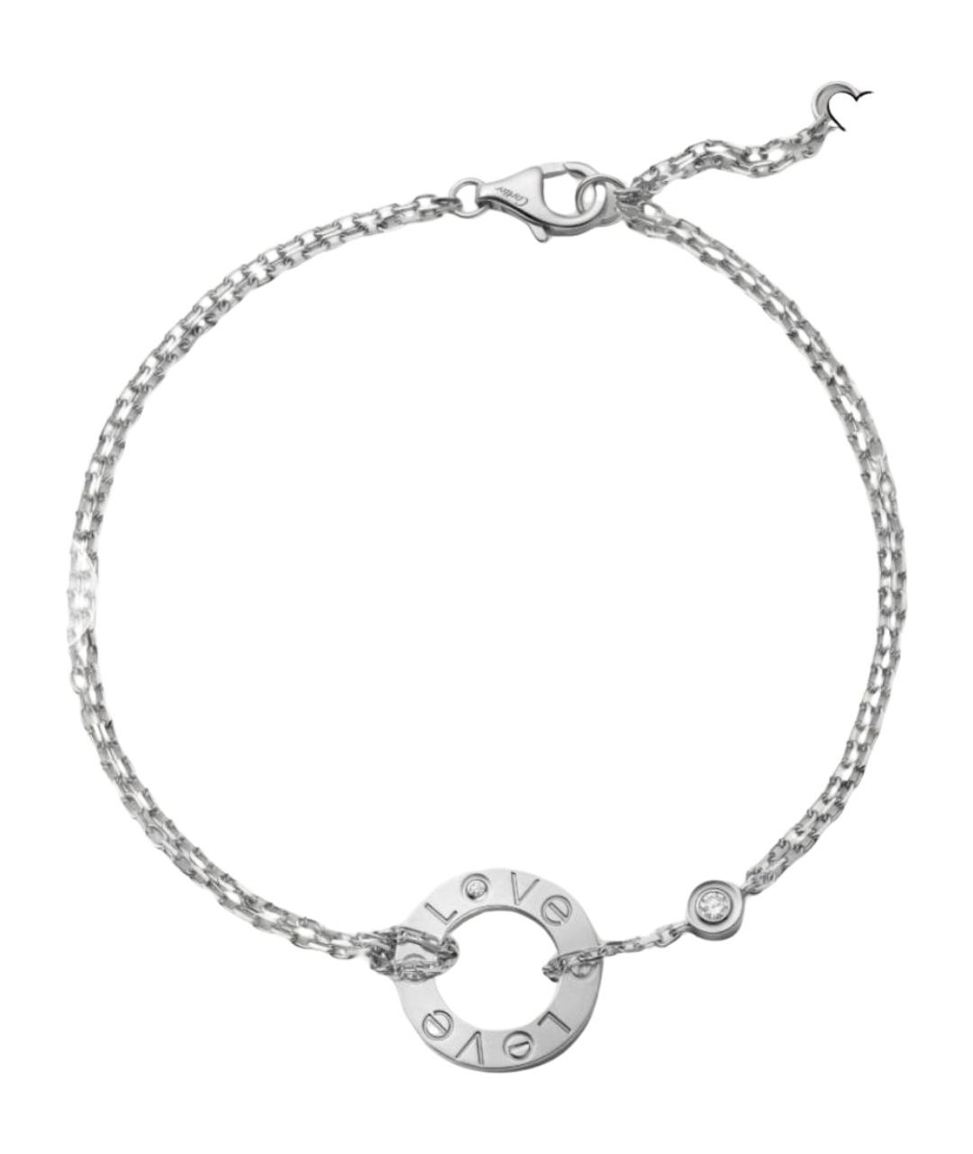 CARTIER Серебряный браслет из белого золота, фото 1