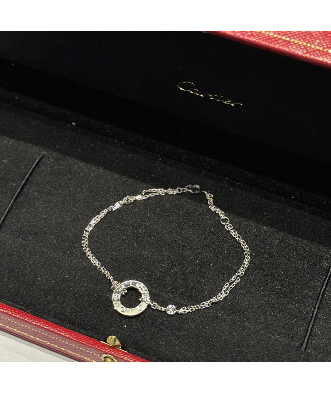 CARTIER Серебряный браслет из белого золота, фото 2