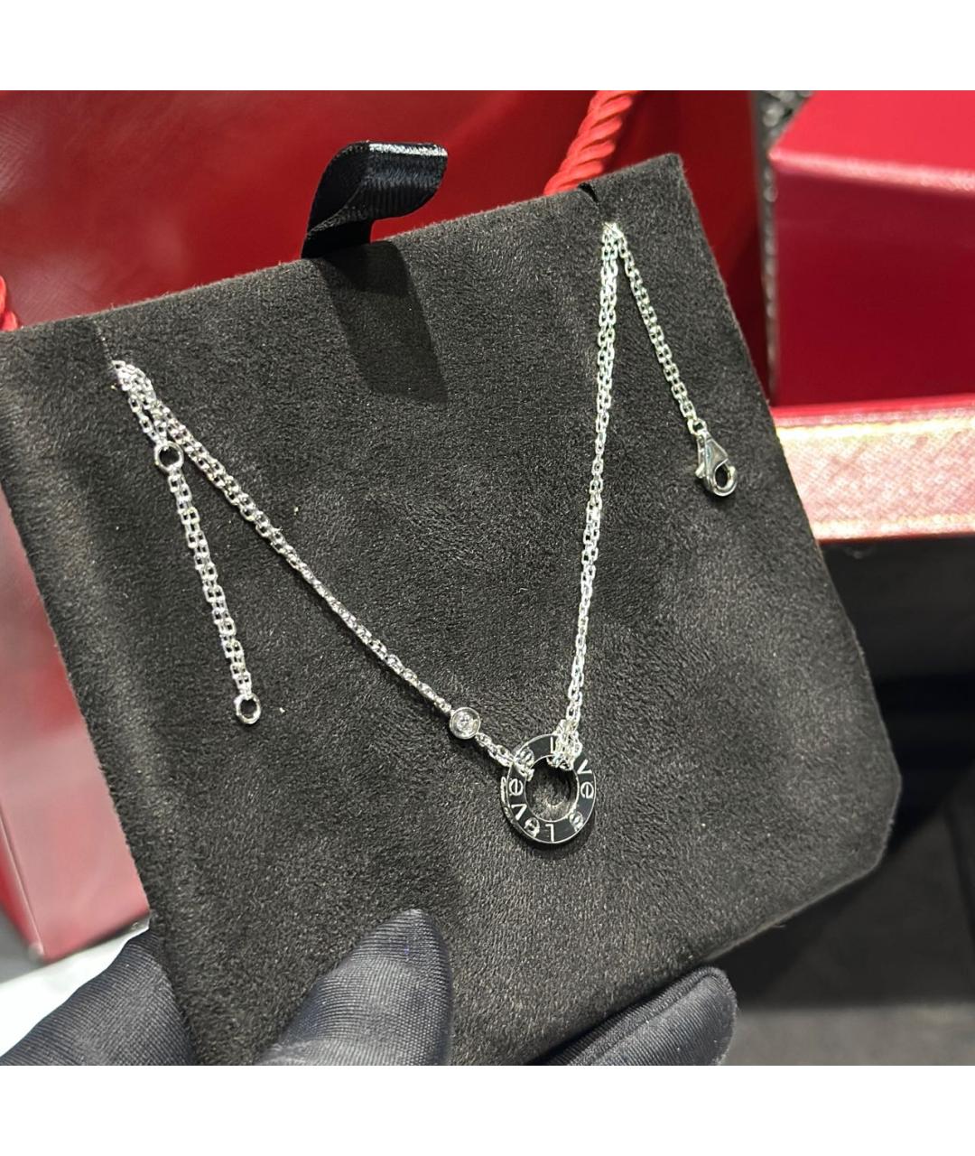 CARTIER Белое колье из белого золота, фото 3