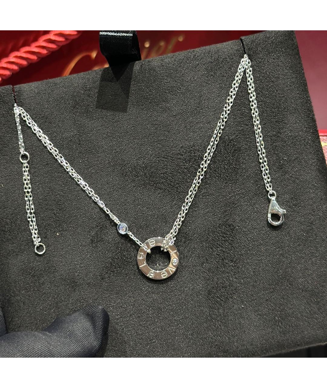 CARTIER Белое колье из белого золота, фото 5