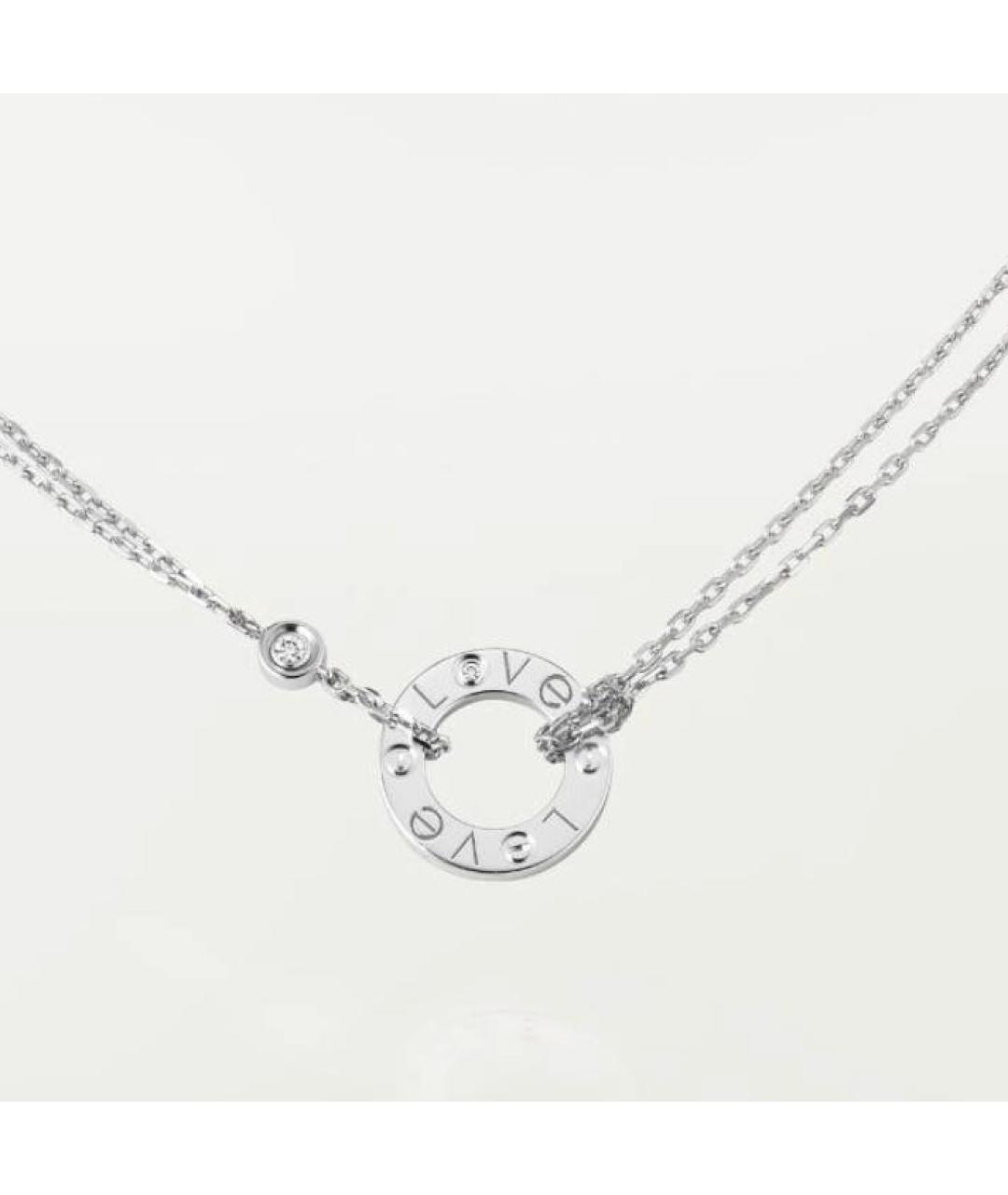 CARTIER Белое колье из белого золота, фото 7