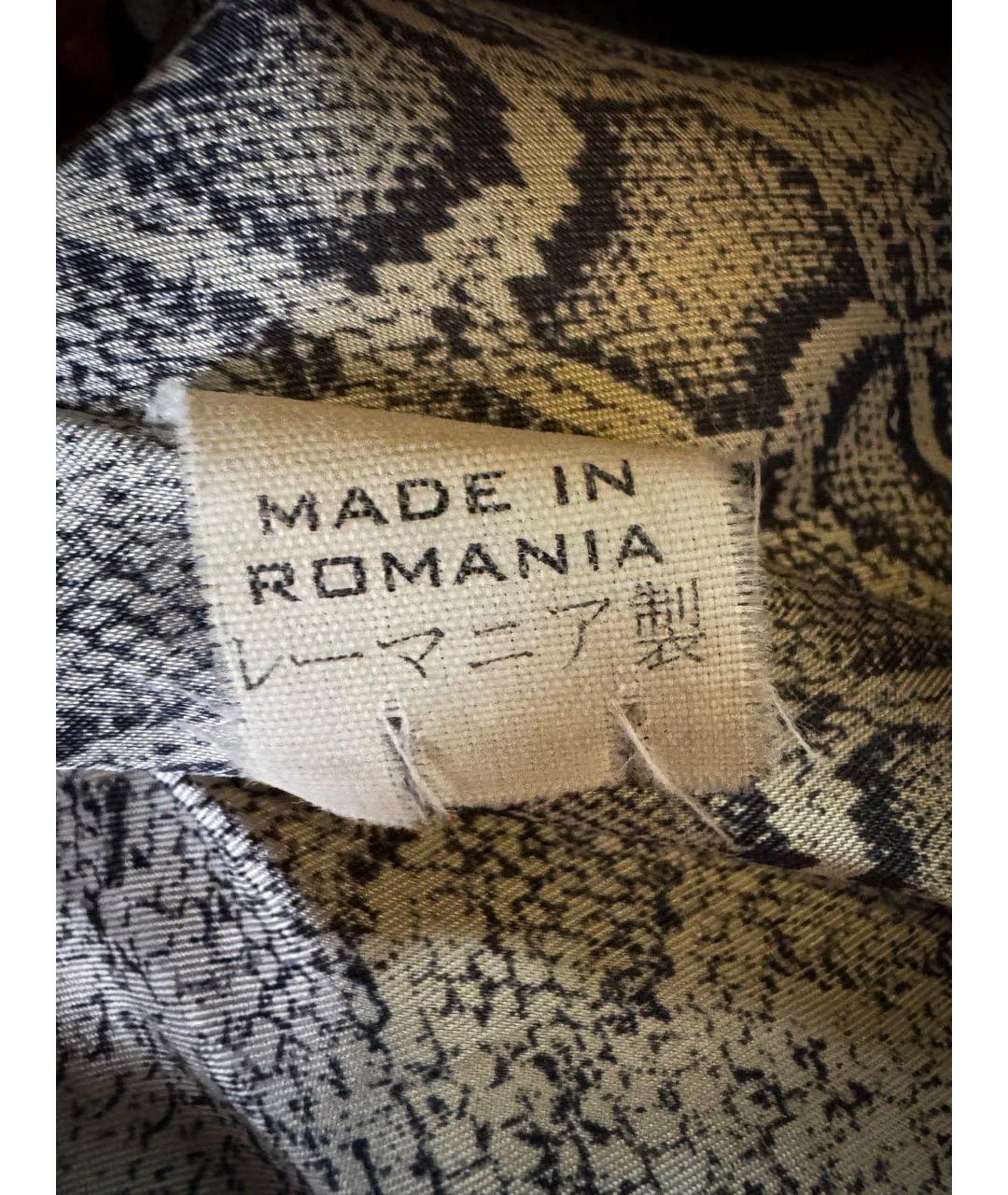 JUST CAVALLI Оранжевая кожаная куртка, фото 5