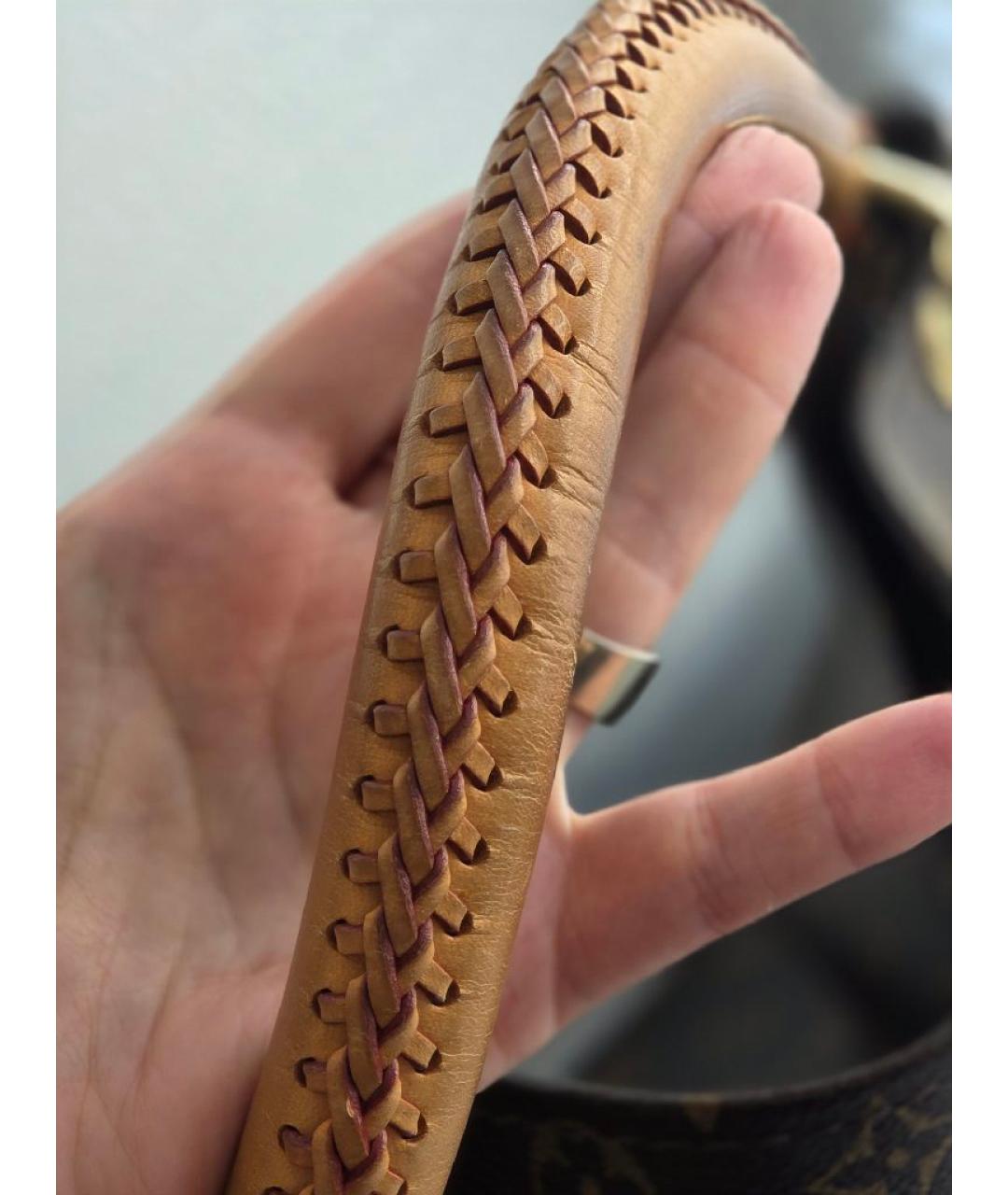 LOUIS VUITTON Коричневая канва сумка с короткими ручками, фото 7