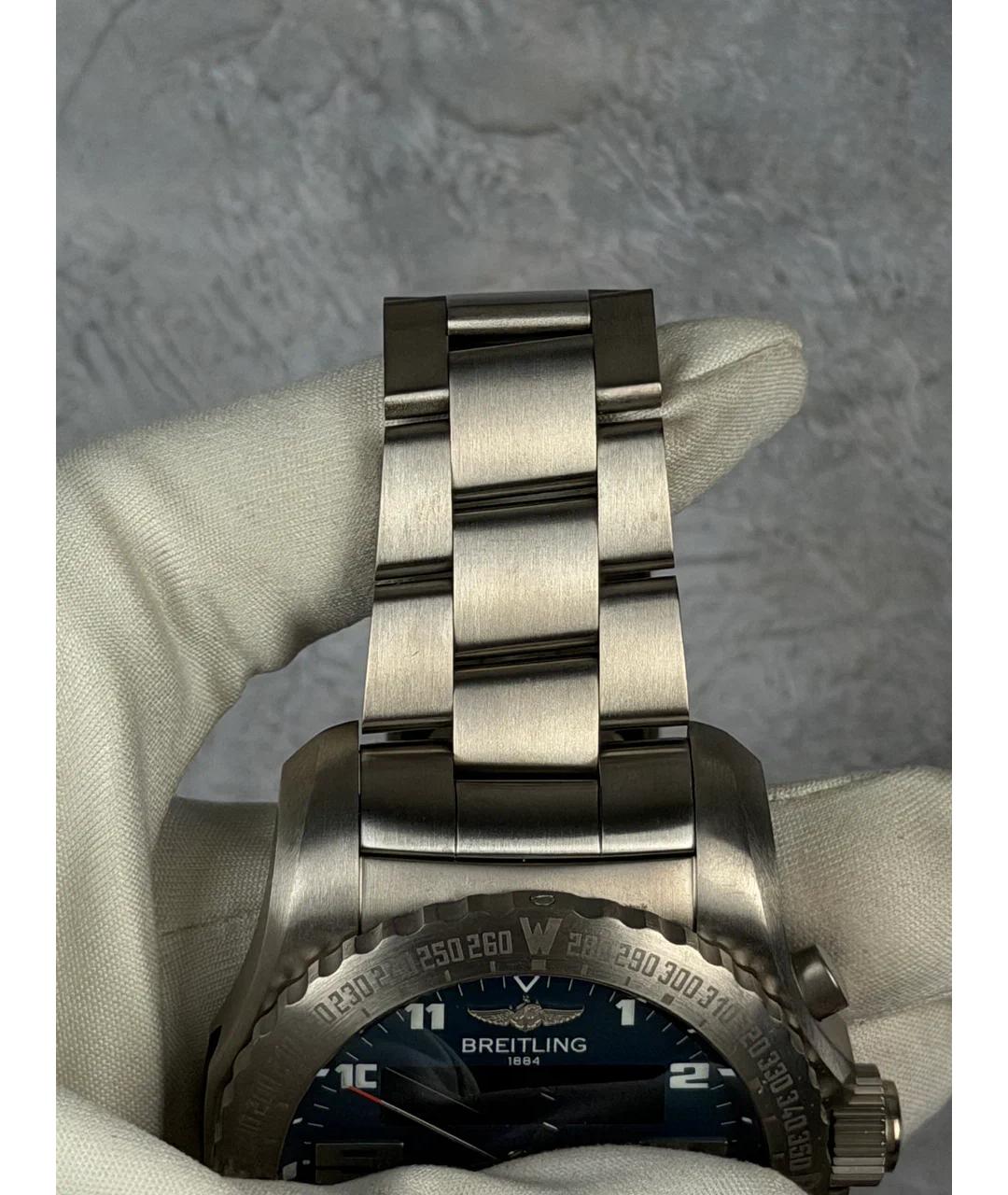 BREITLING Синие металлические часы, фото 5