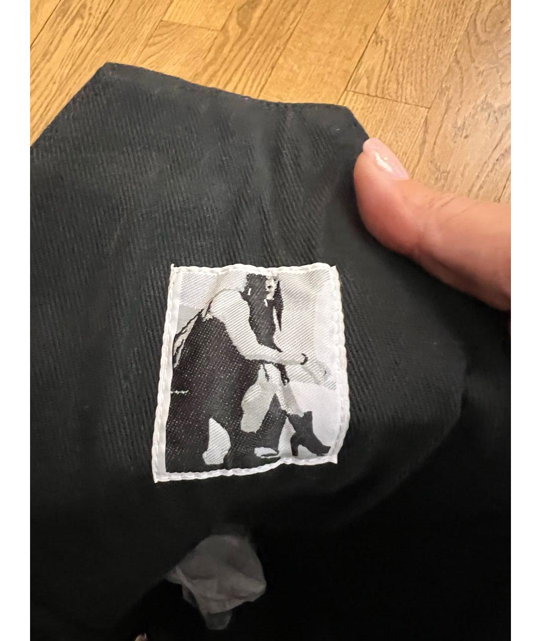 RICK OWENS Черные неопреновые кеды, фото 7
