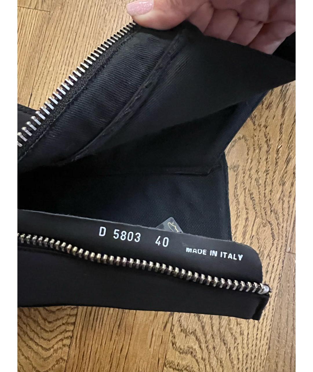 RICK OWENS Черные неопреновые кеды, фото 6