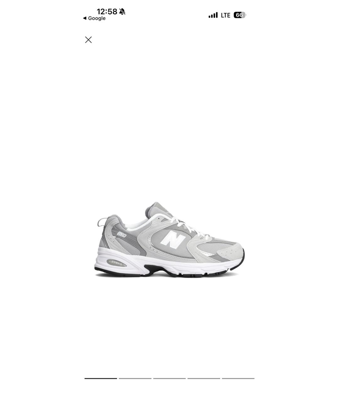 NEW BALANCE Серые низкие кроссовки / кеды, фото 4
