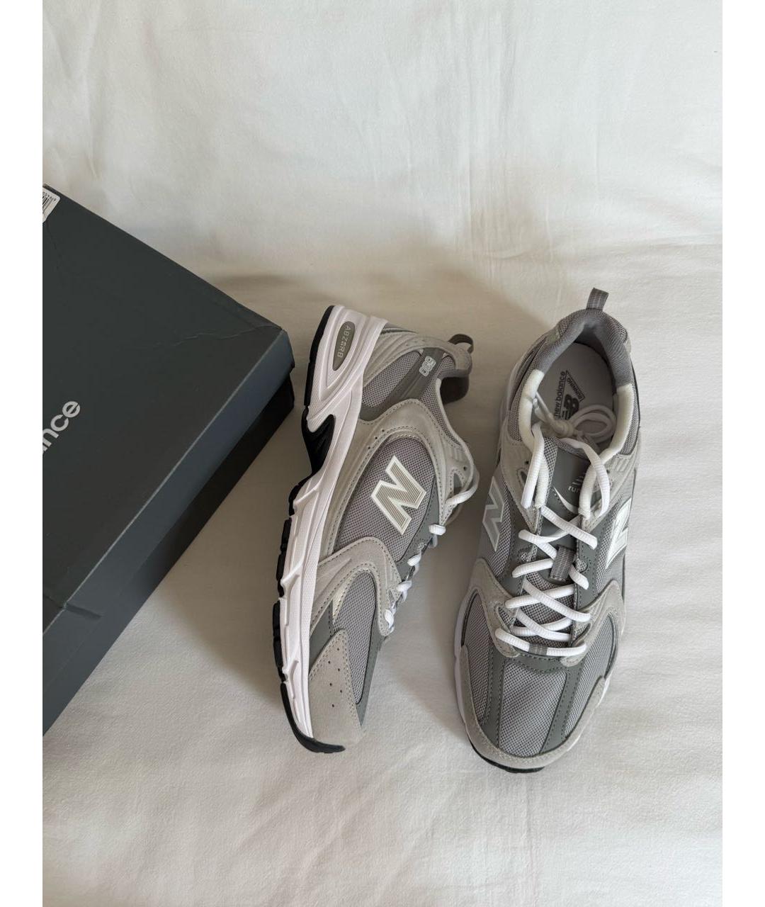 NEW BALANCE Серые низкие кроссовки / кеды, фото 2