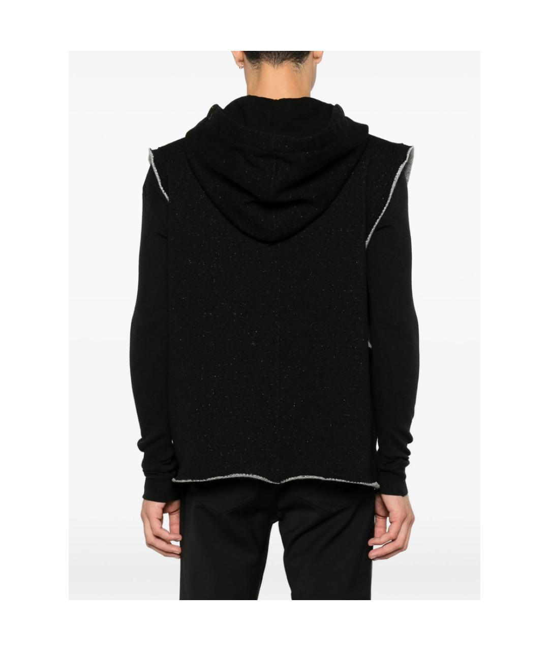 RICK OWENS Черная хлопковая жилетка, фото 2