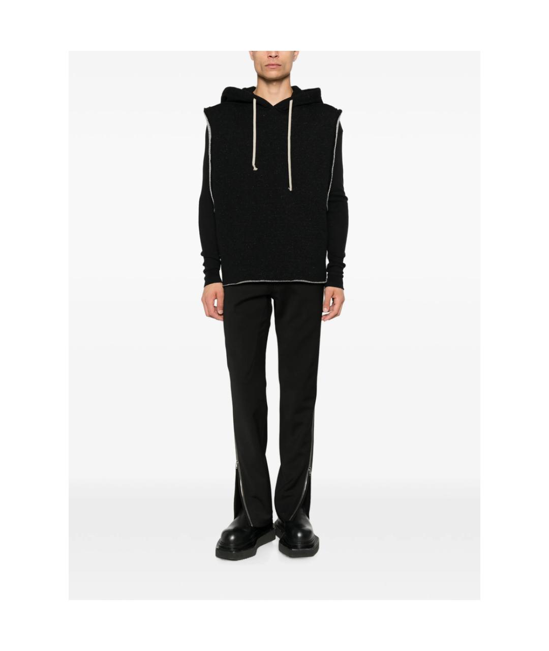 RICK OWENS Черная хлопковая жилетка, фото 4
