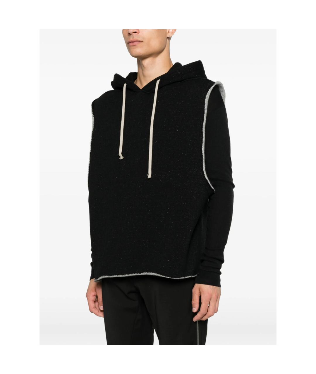RICK OWENS Черная хлопковая жилетка, фото 3