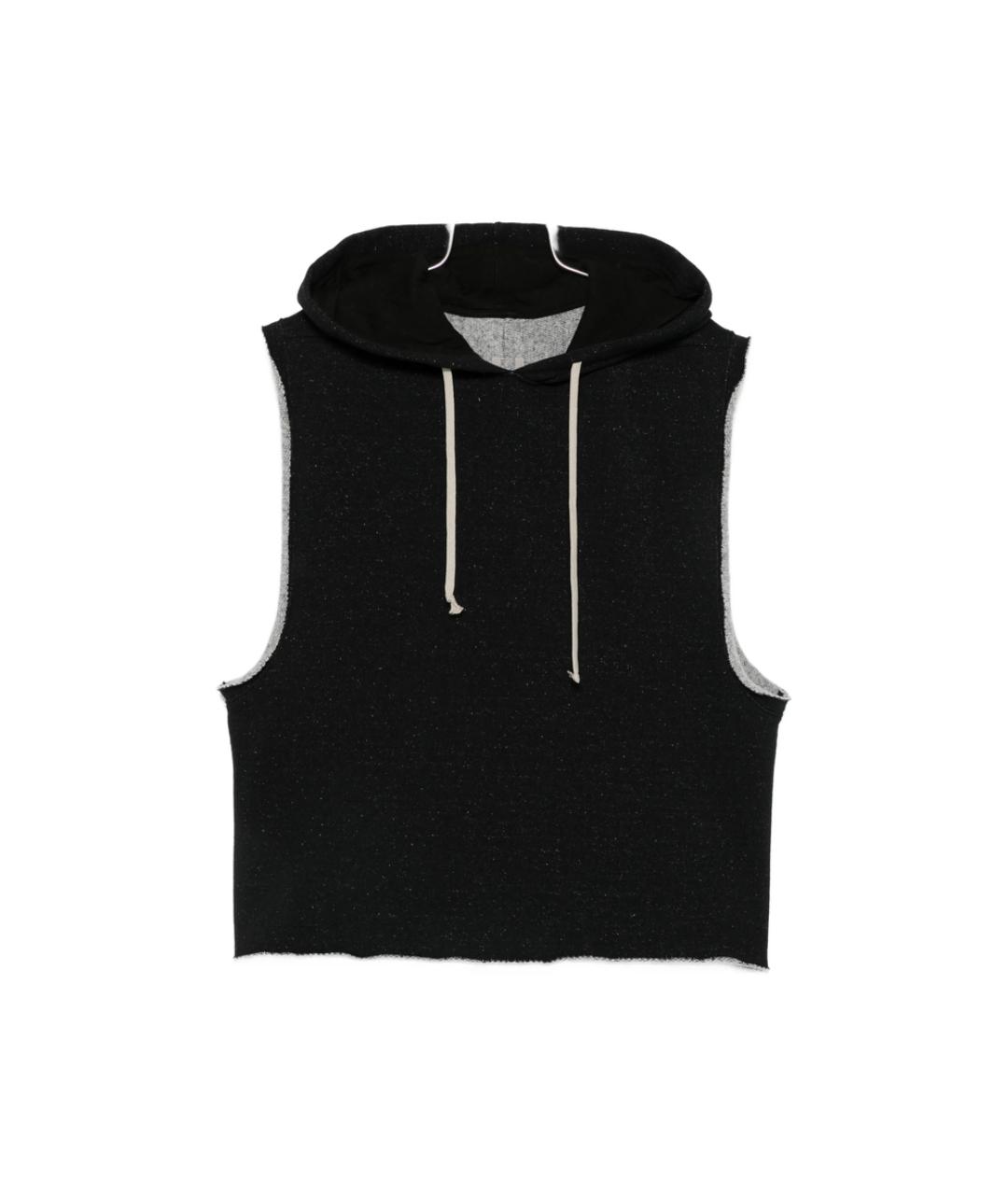 RICK OWENS Черная хлопковая жилетка, фото 1
