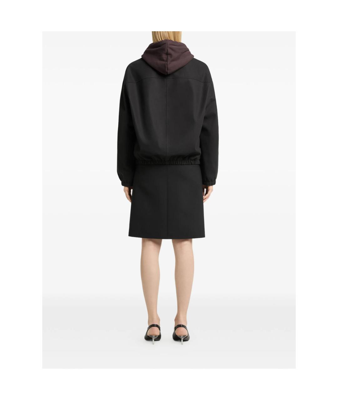 COURREGES Черная хлопковая куртка, фото 3