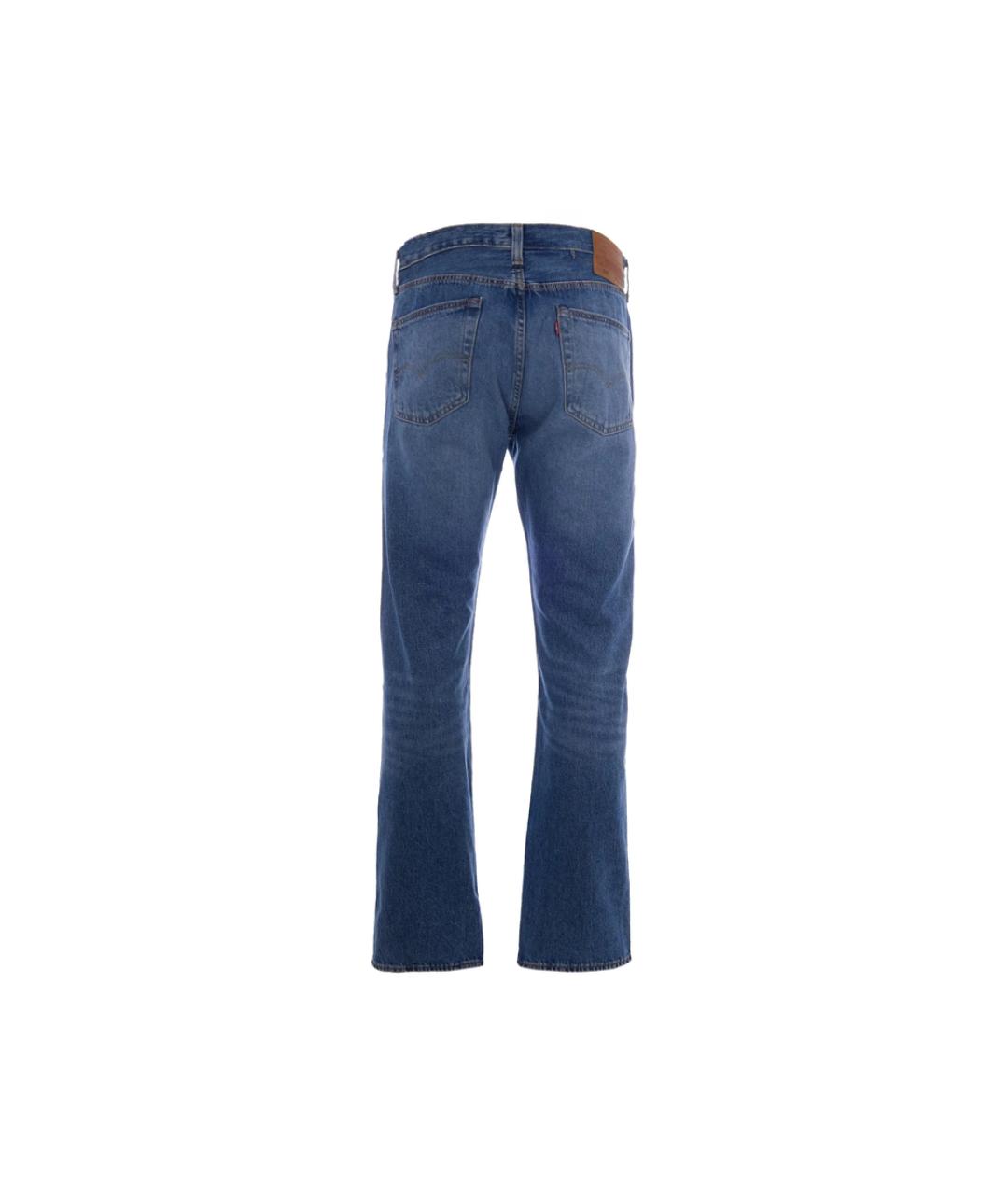 LEVI'S Синие хлопковые прямые джинсы, фото 3