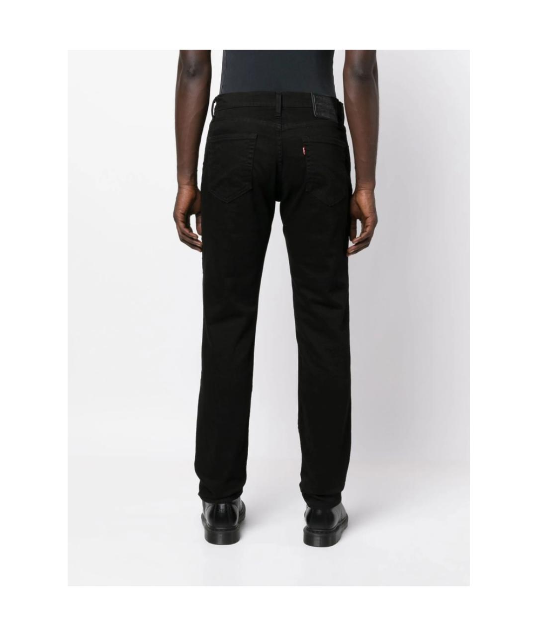LEVI'S Черные хлопковые прямые джинсы, фото 4
