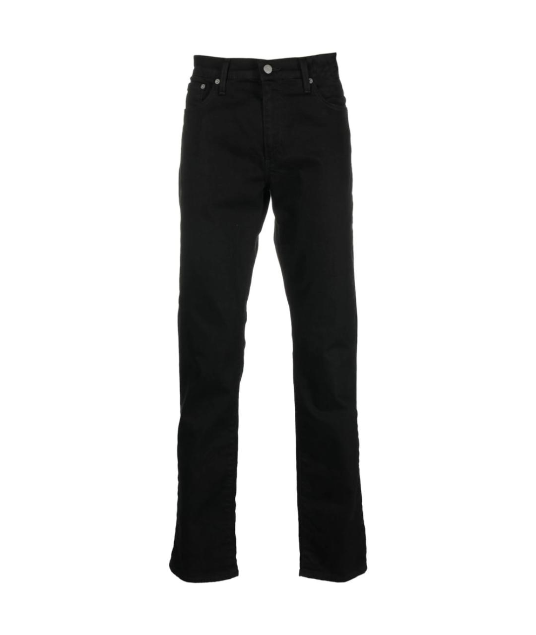 LEVI'S Черные хлопковые прямые джинсы, фото 1