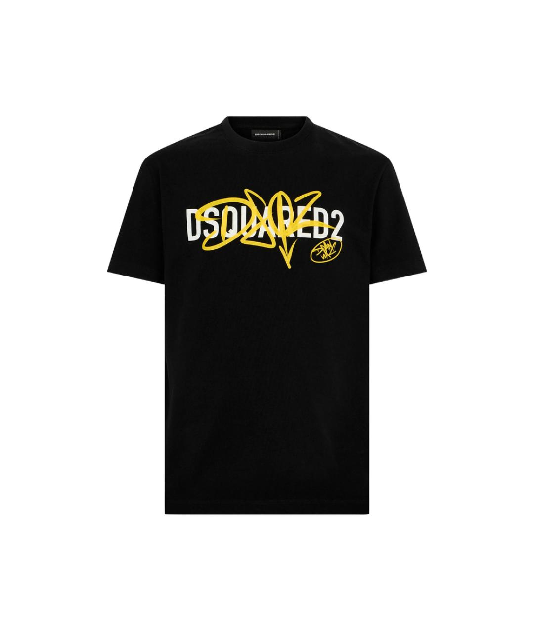 DSQUARED2 Черная хлопковая футболка, фото 3