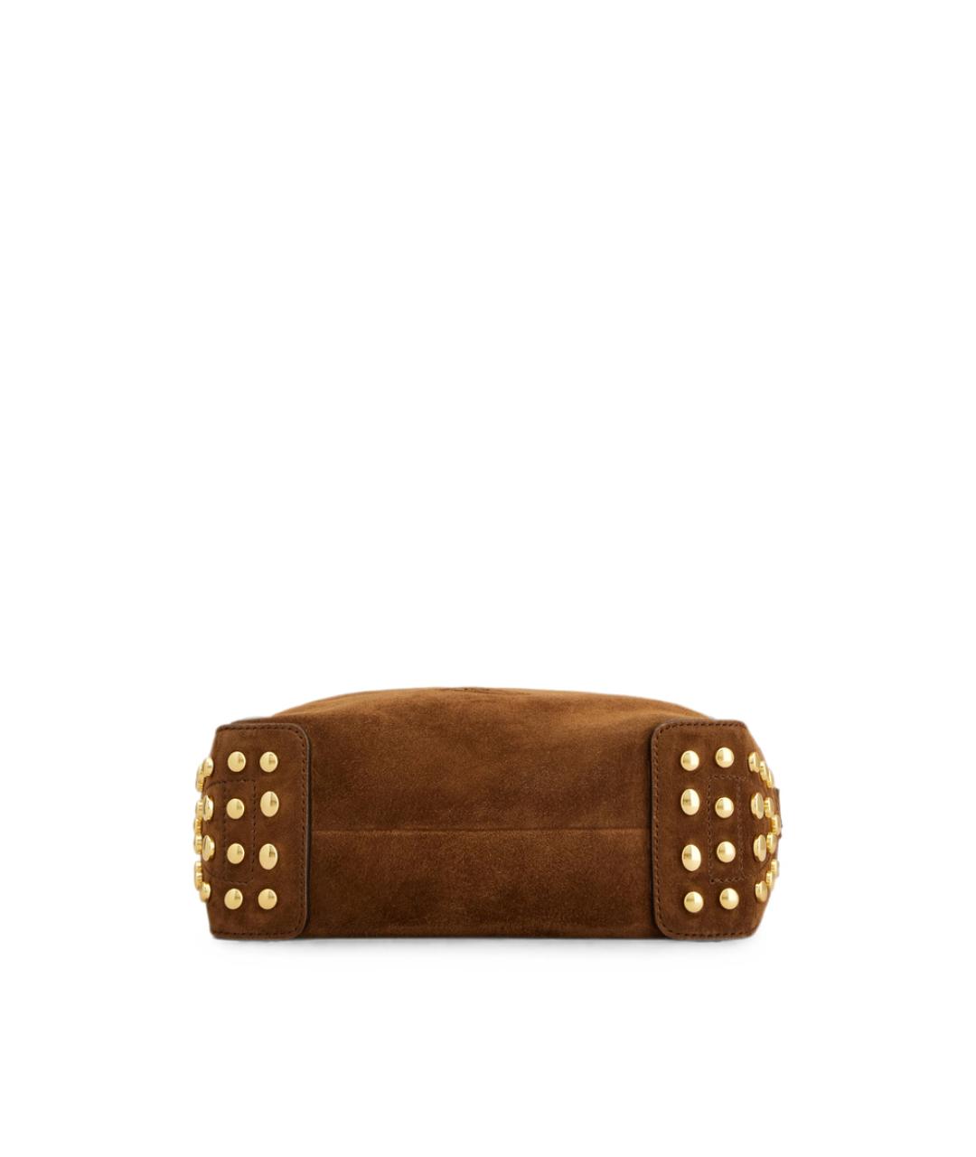 TOD'S Коричневая замшевая сумка через плечо, фото 4