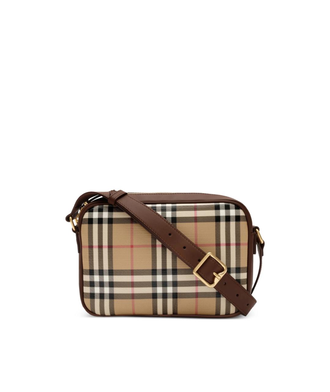 BURBERRY Бежевая канва сумка на плечо, фото 4