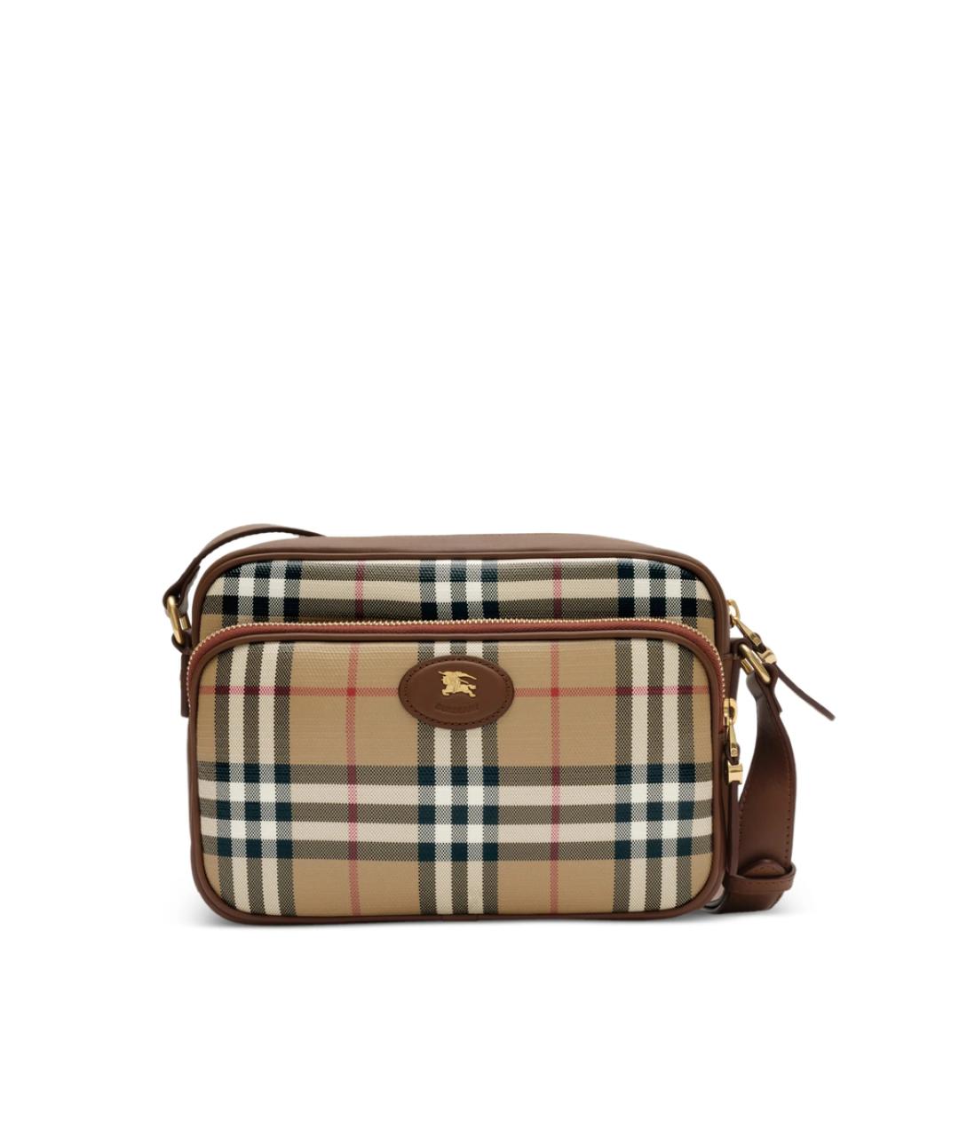 BURBERRY Бежевая канва сумка на плечо, фото 1