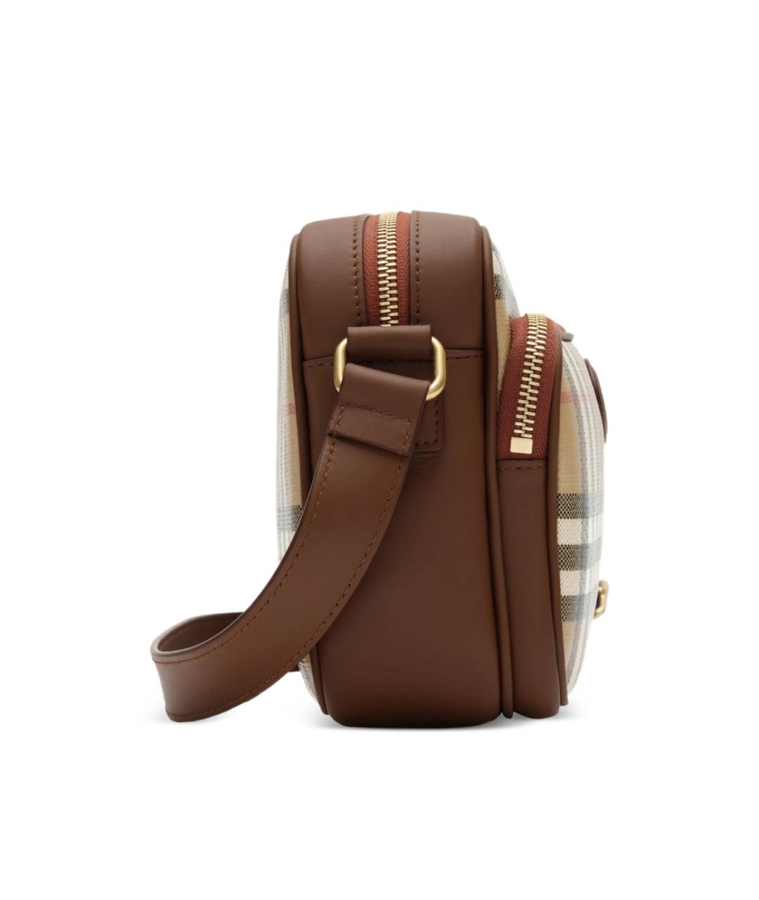 BURBERRY Бежевая канва сумка на плечо, фото 5