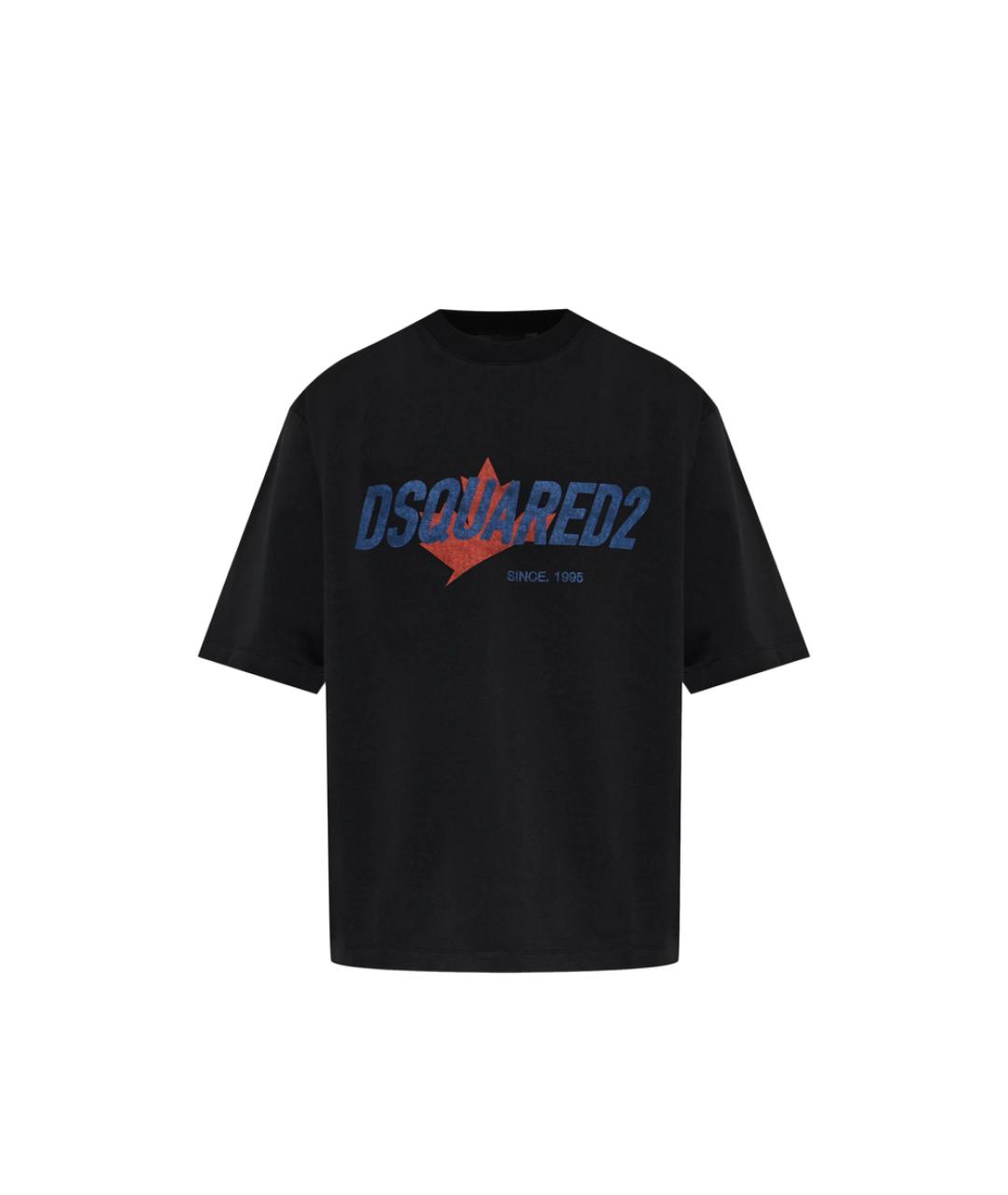 DSQUARED2 Черная хлопковая футболка, фото 6