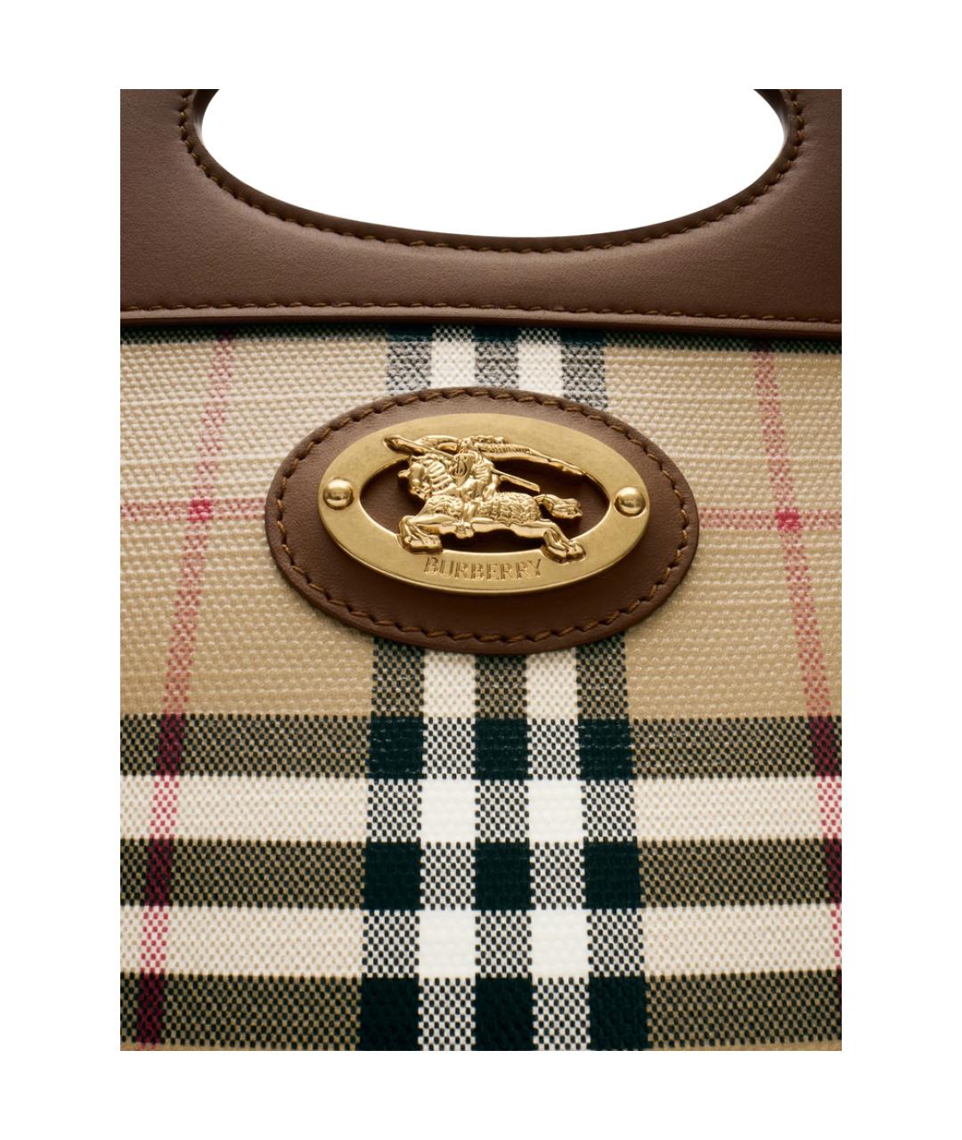 BURBERRY Бежевая канва сумка тоут, фото 5