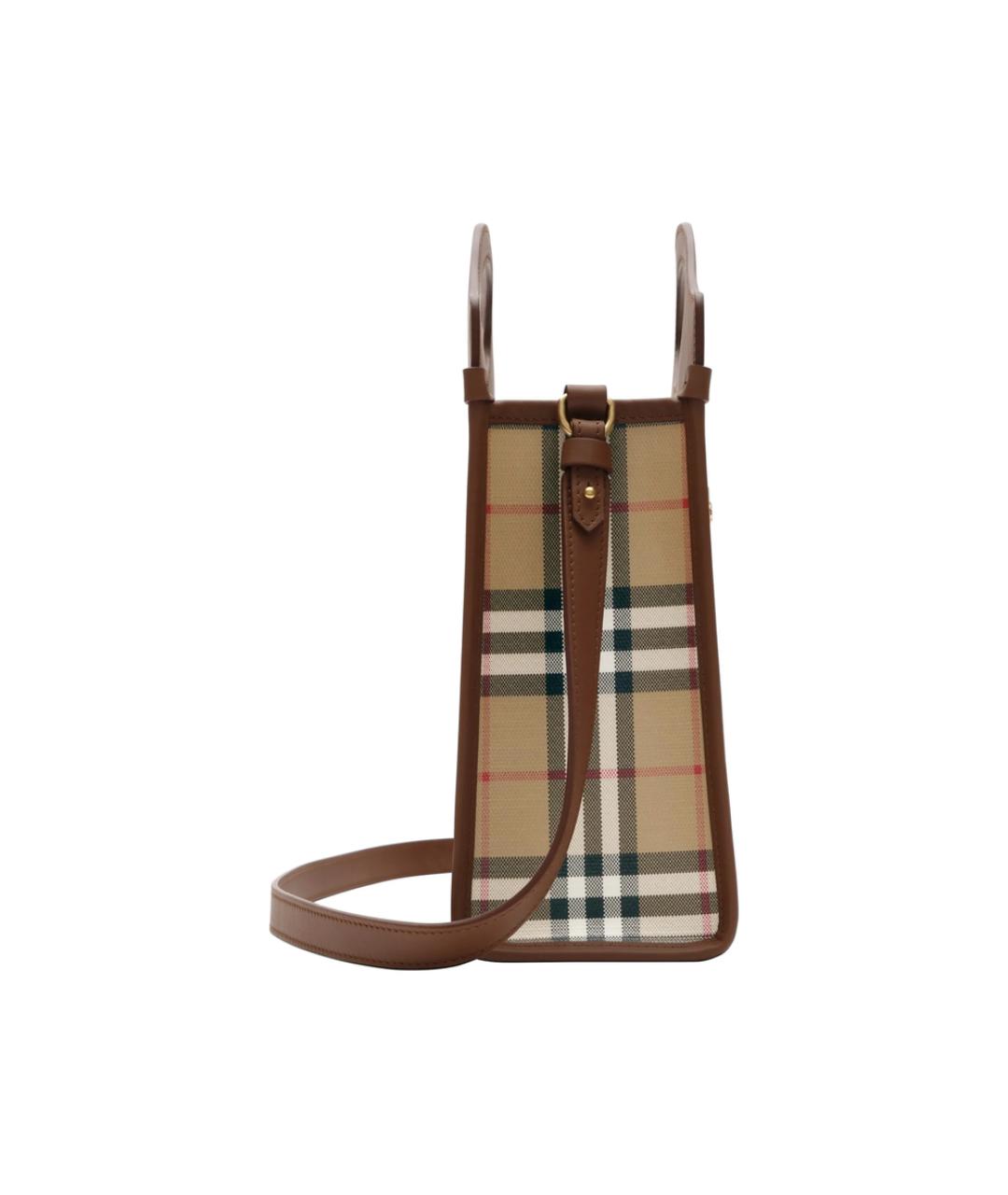 BURBERRY Бежевая канва сумка тоут, фото 4