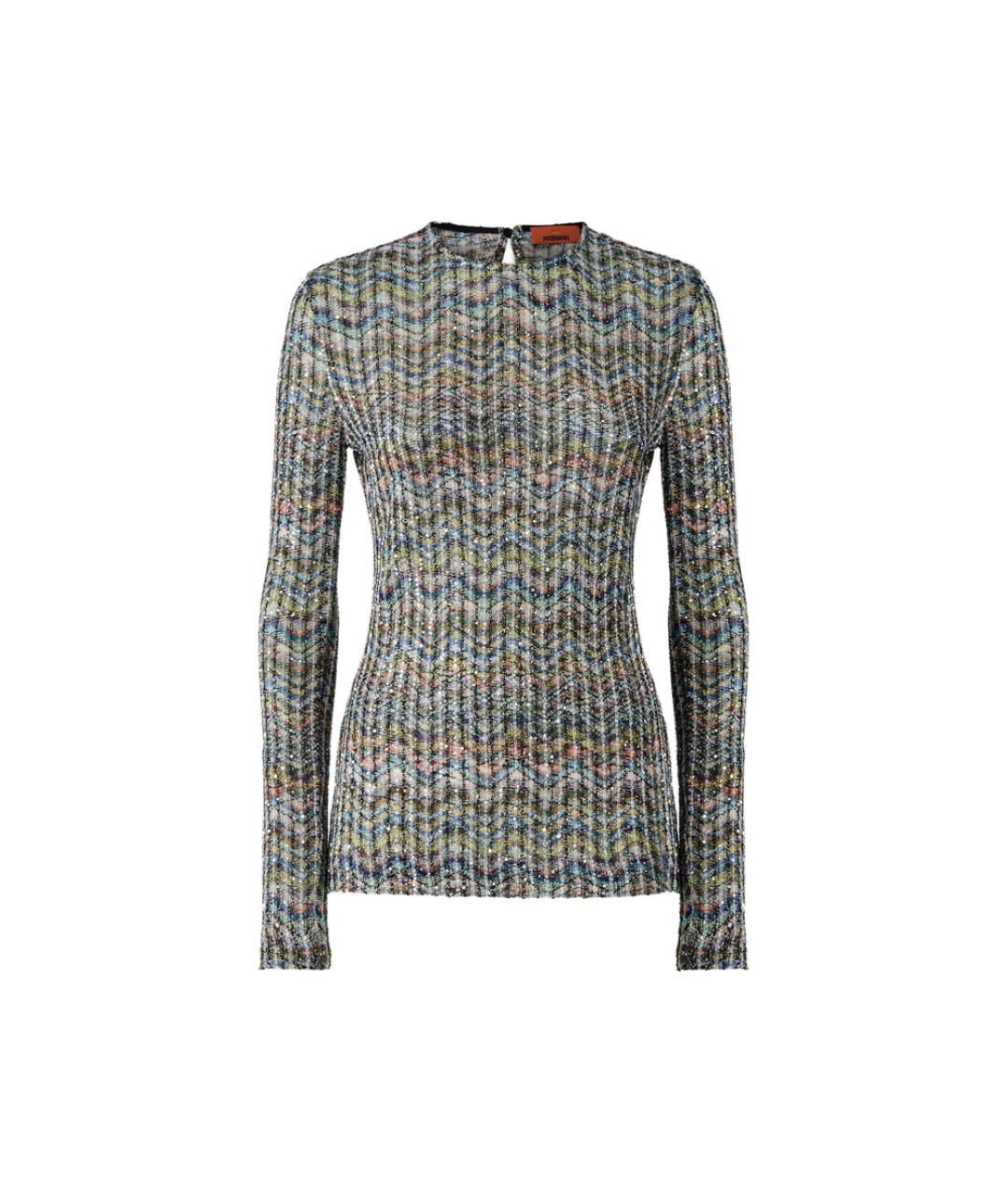 MISSONI Голубой вискозный джемпер / свитер, фото 1