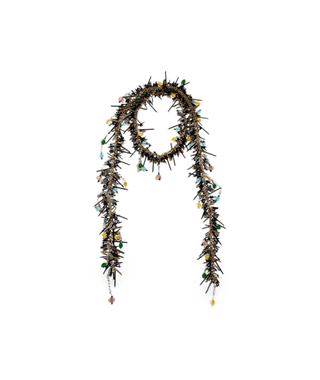 DRIES VAN NOTEN Золотое металлическое колье, фото 1