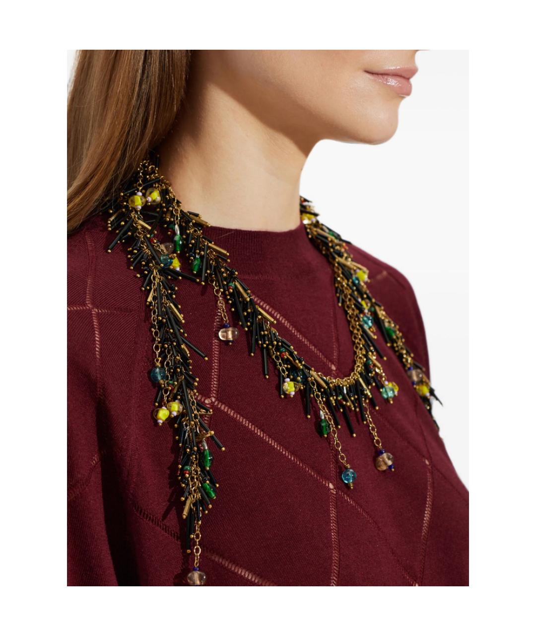 DRIES VAN NOTEN Золотое металлическое колье, фото 2