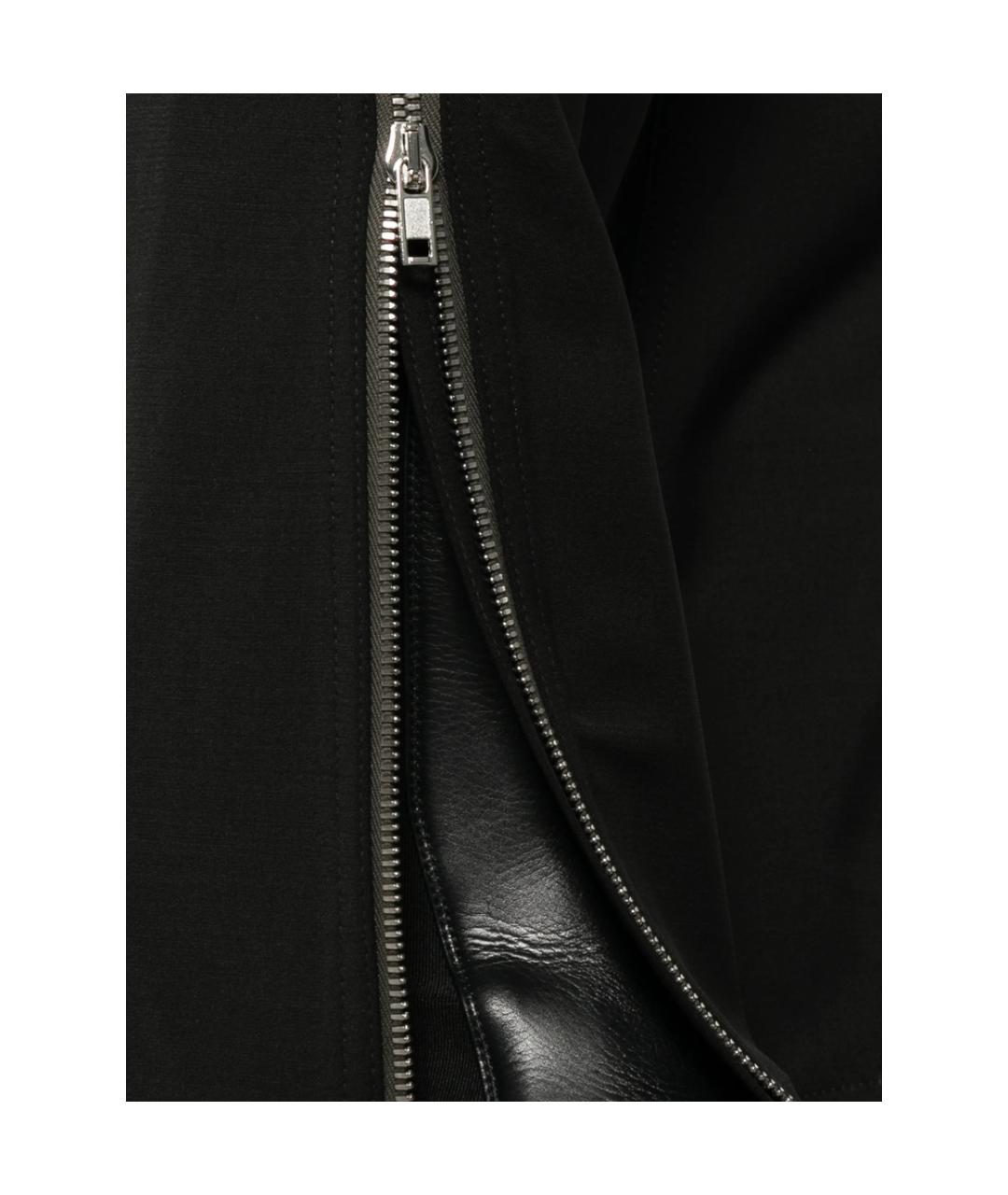 RICK OWENS Черные хлопковые повседневные брюки, фото 2