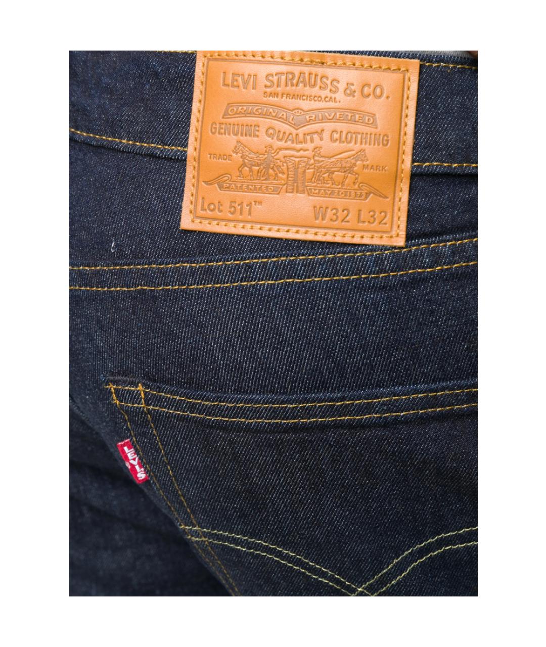 LEVI'S Синие прямые джинсы, фото 5
