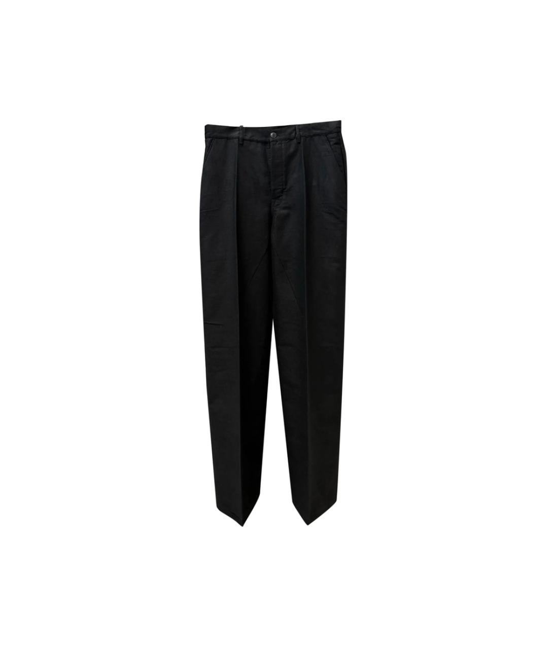 RICK OWENS Черные повседневные брюки, фото 1