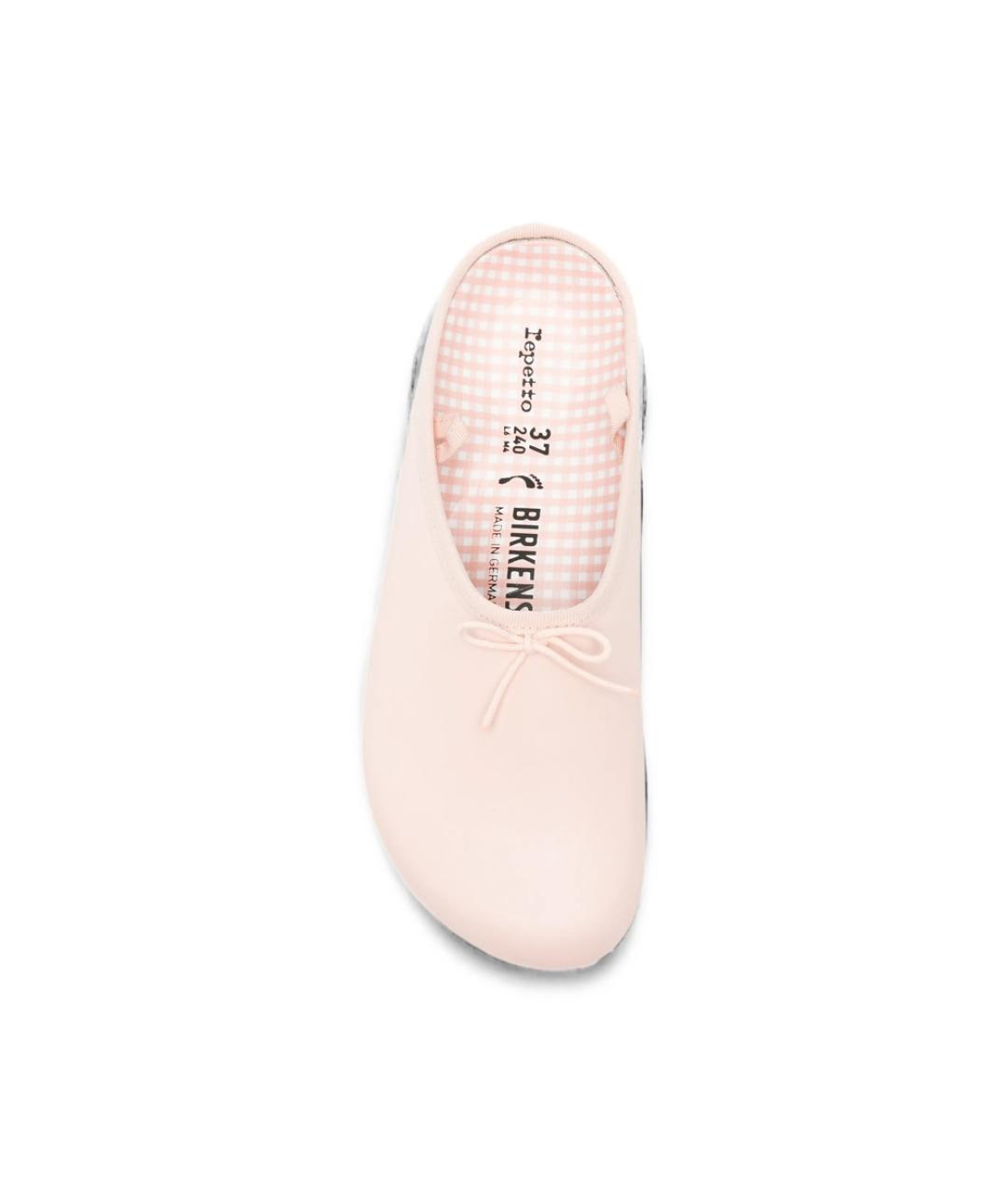 BIRKENSTOCK Розовые кожаные мюли, фото 4